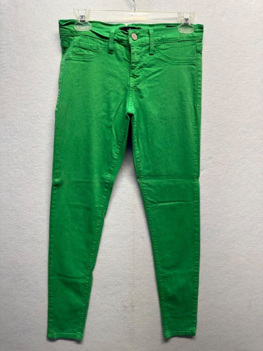 Flying Monkey Womens Green Skinny Jeans Size 7 Mid-Rise Stretch Denim